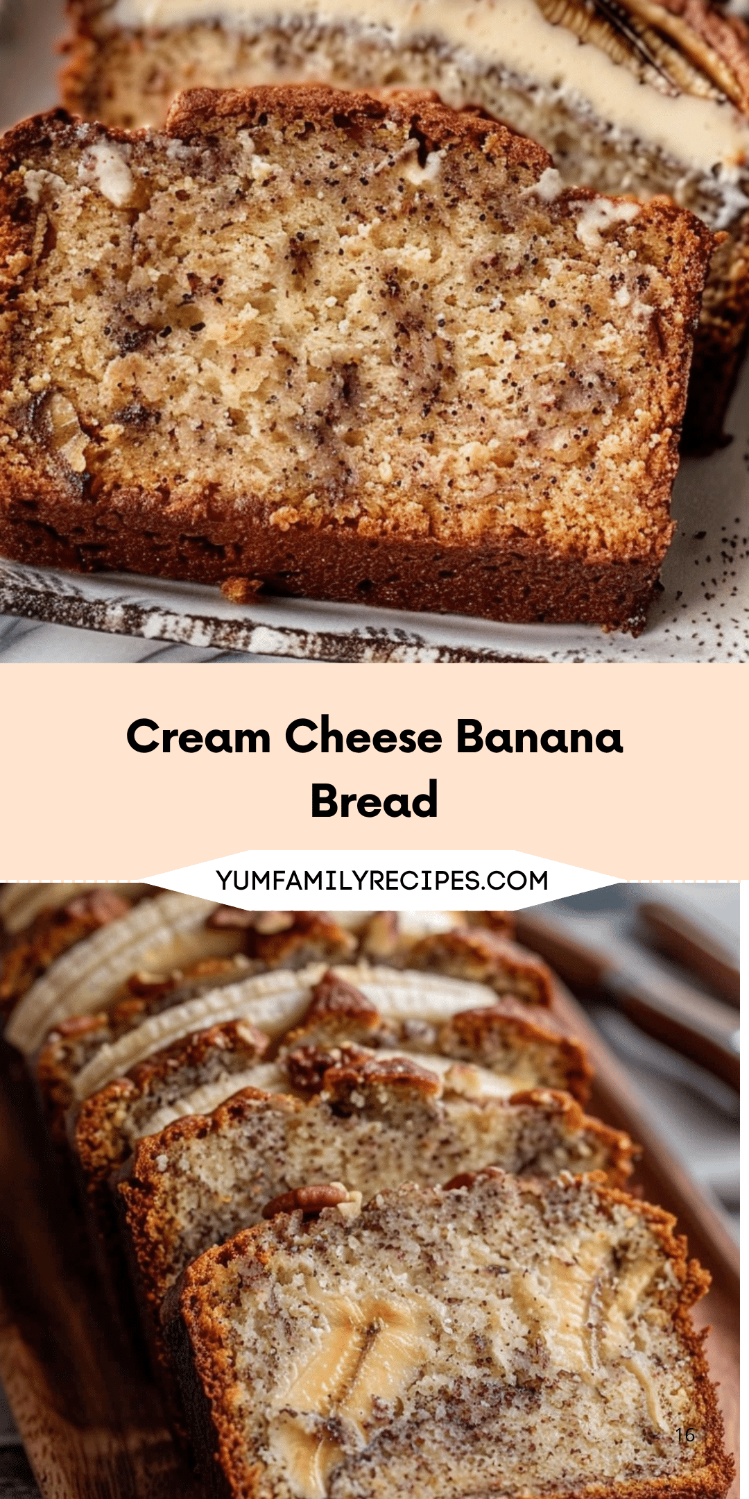 Cream Cheese Banana Bread | Yum Family Recipes