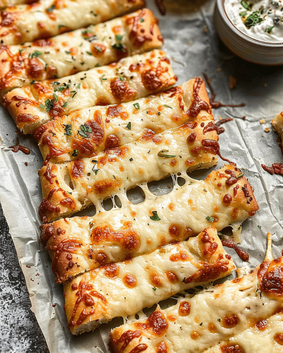 Cheesy Garlic Breadsticks