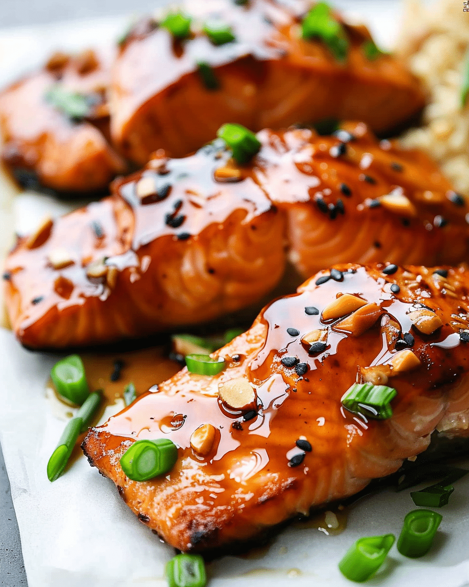 Honey Garlic Soy Glazed Salmon