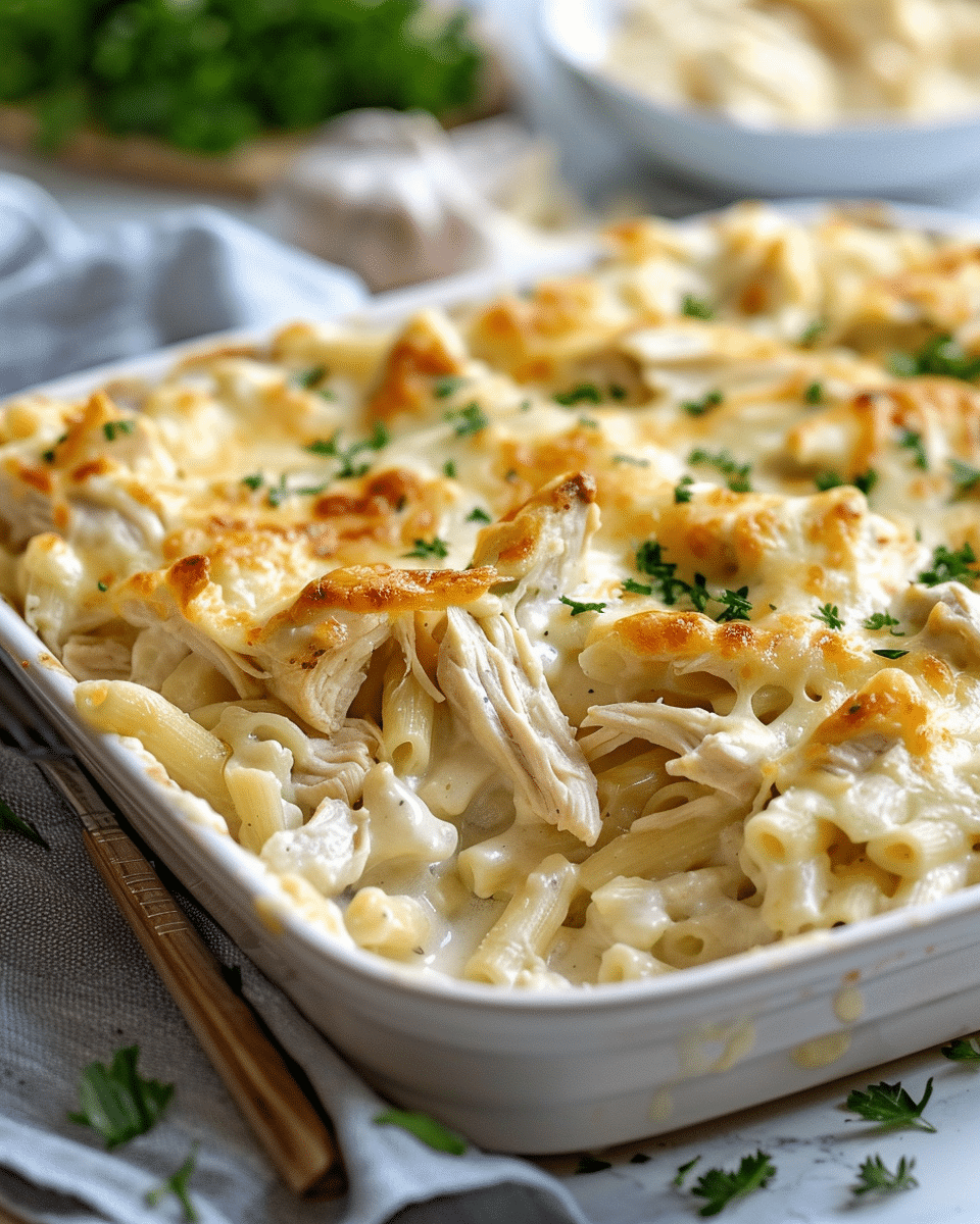 Chicken Alfredo Casserole