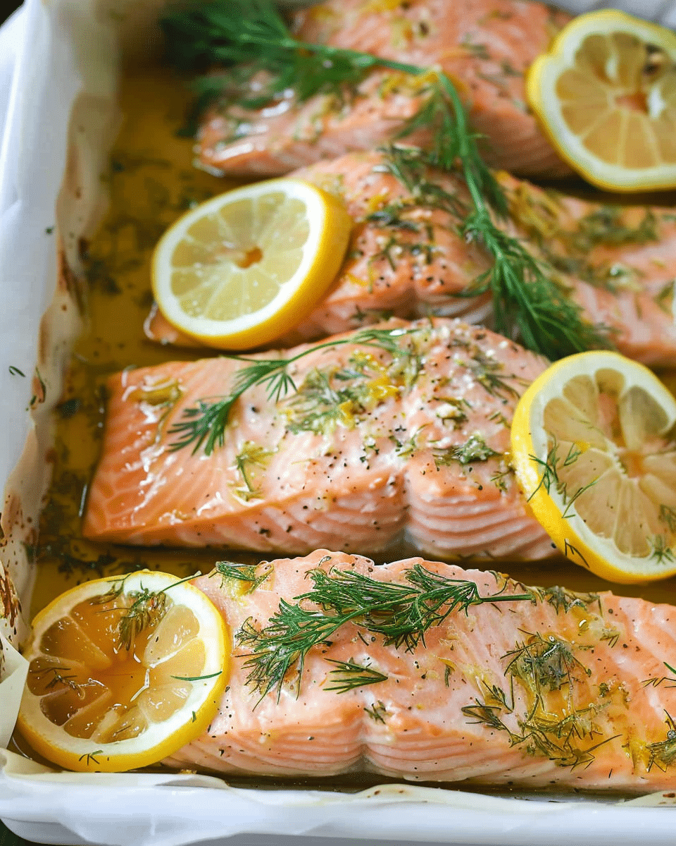 Mom’s Oven Poached Salmon
