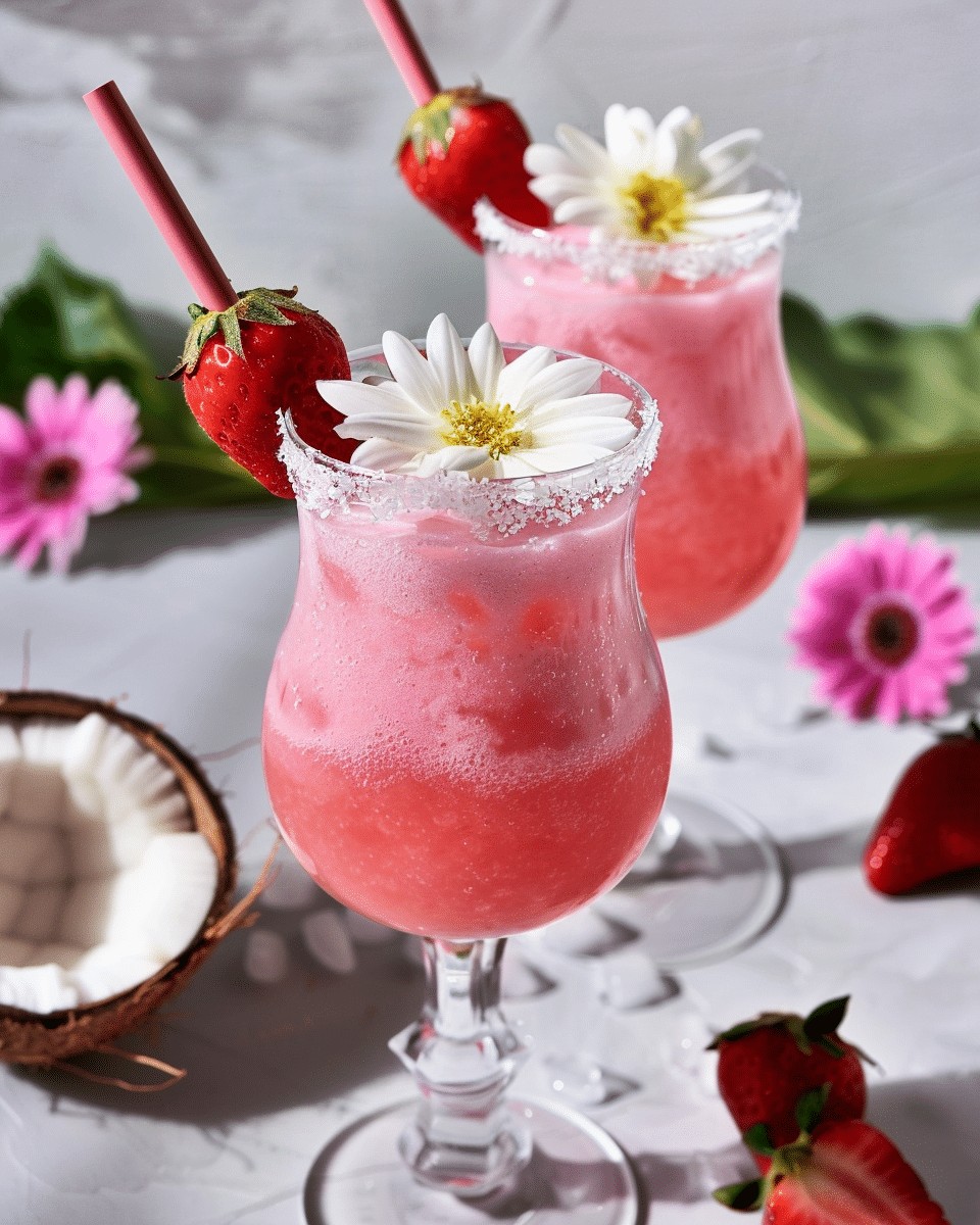 Strawberry Coconut Mocktail