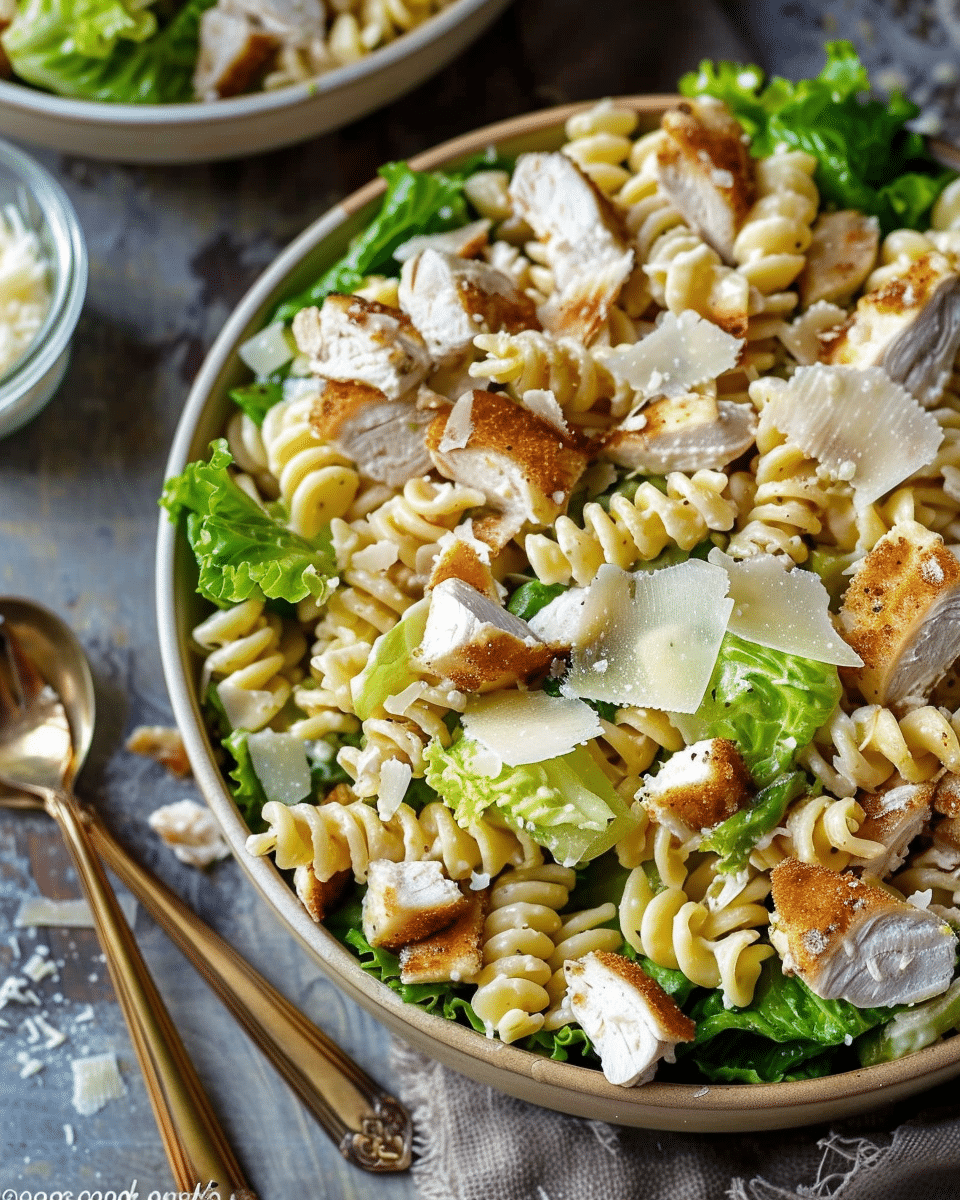 Chicken Caesar Pasta Salad