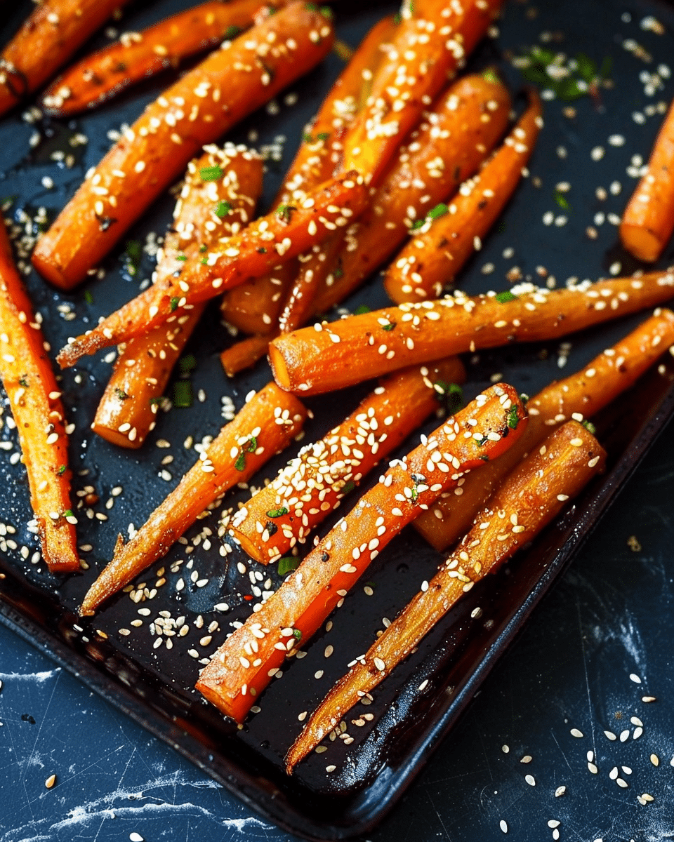 Sesame Roasted Carrots