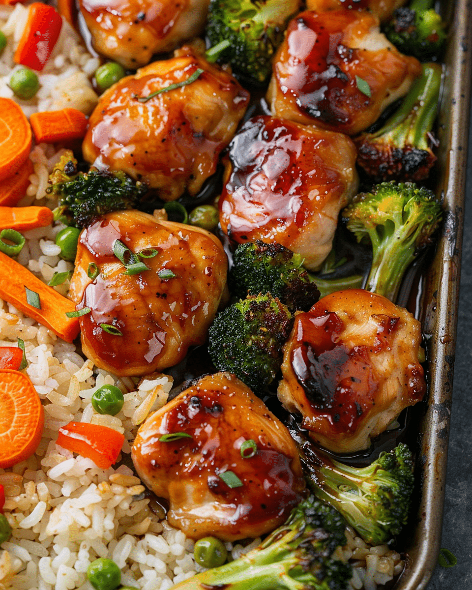 Sheet Pan Chicken Teriyaki and Veggies