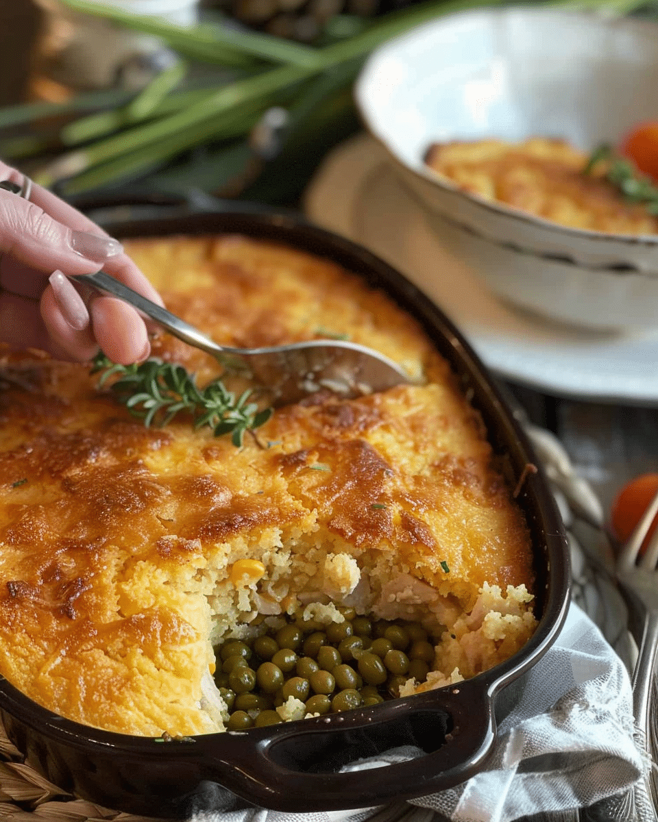 Chicken Cornbread Casserole