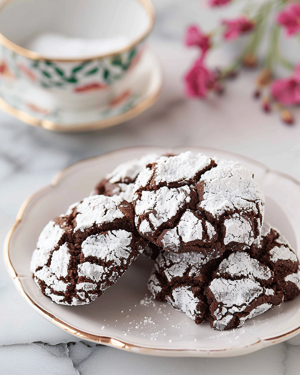 Chocolate Crinkle Cookies