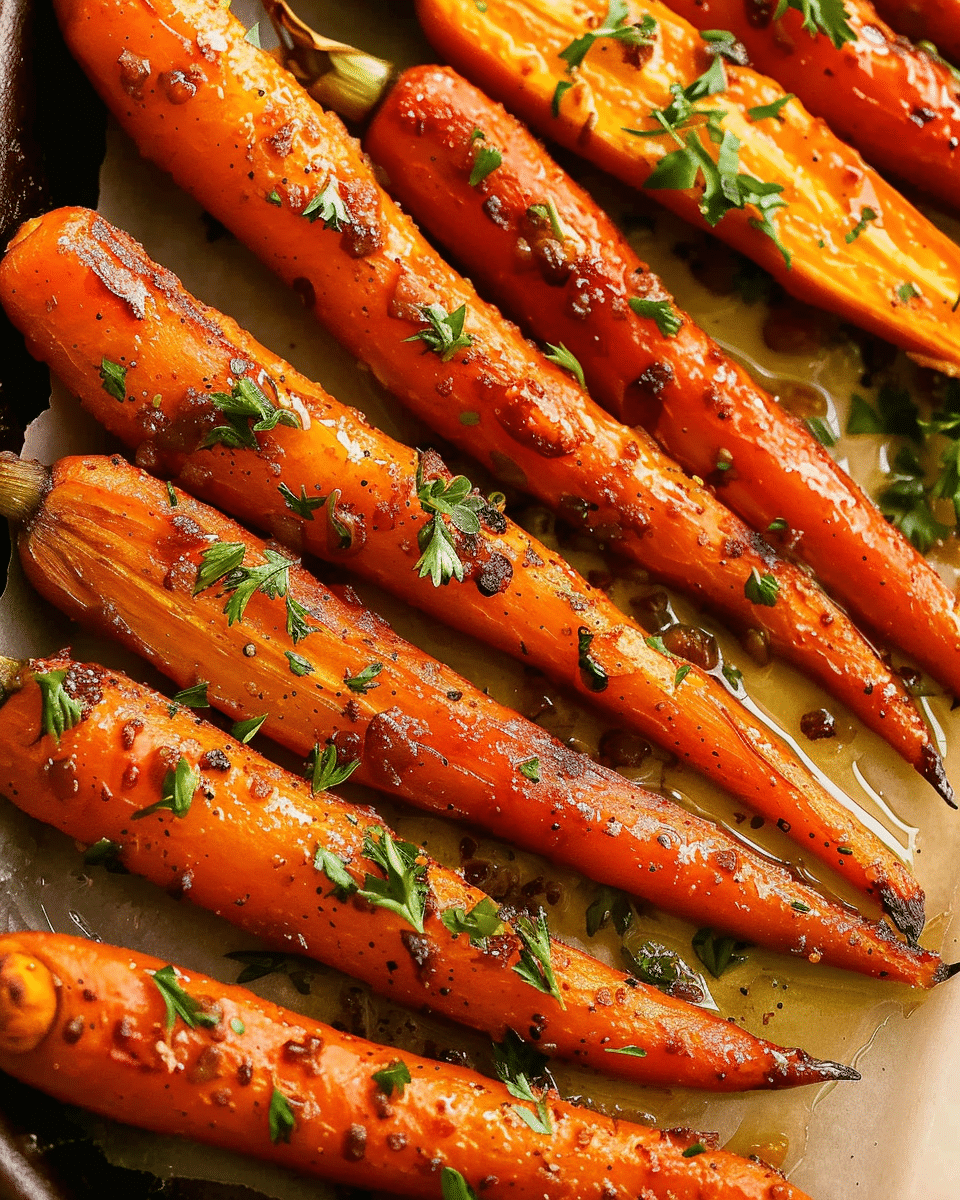 Roasted Maple Rosemary Carrots