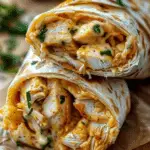 Best Cheesy Garlic Chicken Wraps