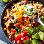 One‑Pan Chicken Burrito Bowls