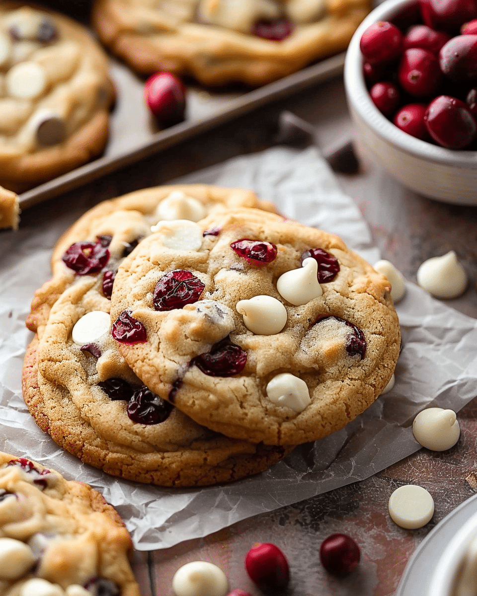 Soft‑Baked White Chocolate Chip Cranberry Cookies