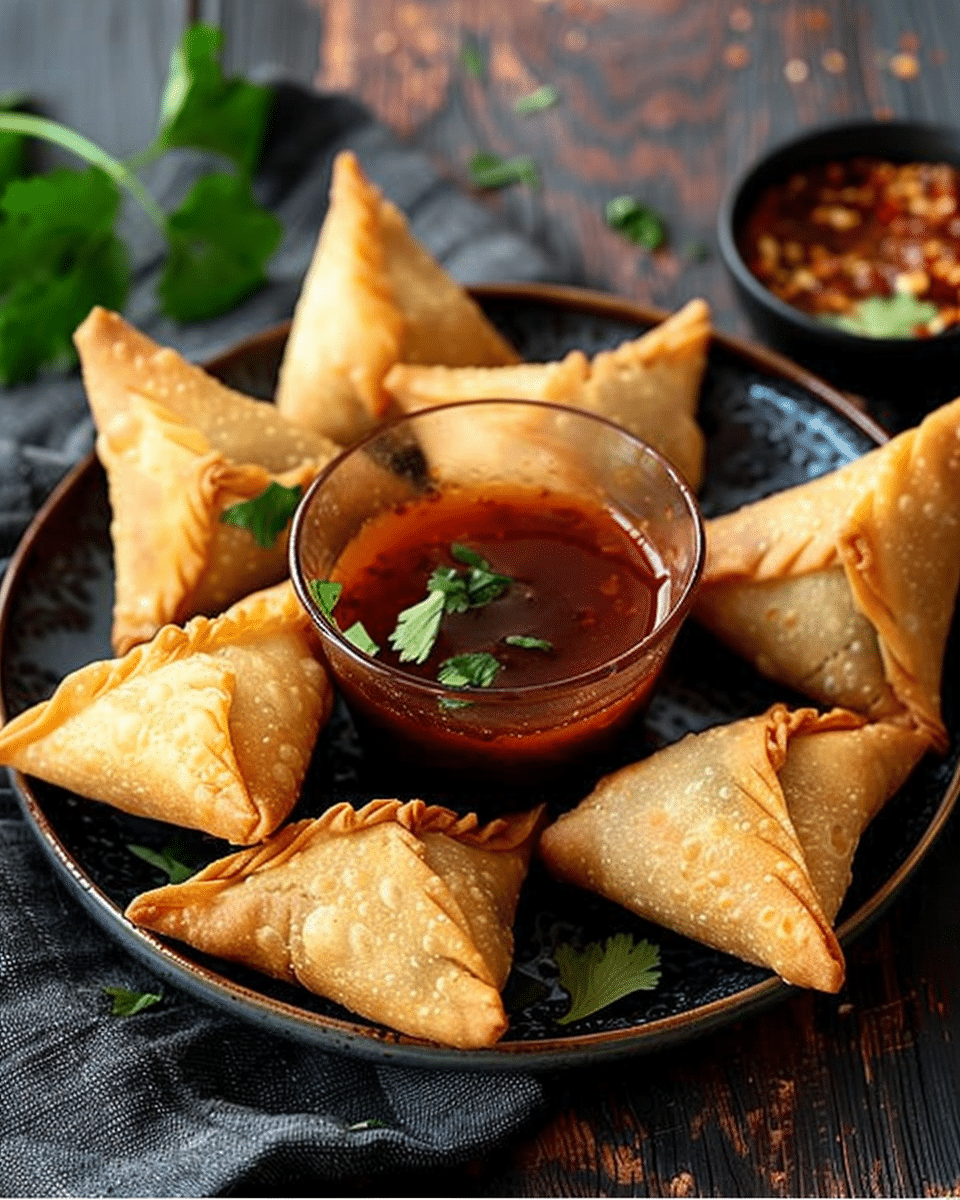 Vegetable samosas