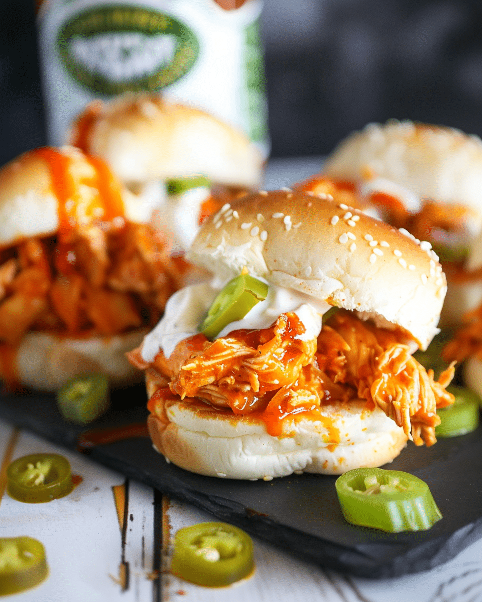 Air Fryer Crispy Buffalo Chicken Sliders