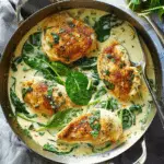 Creamy Garlic Skillet Chicken with Spinach