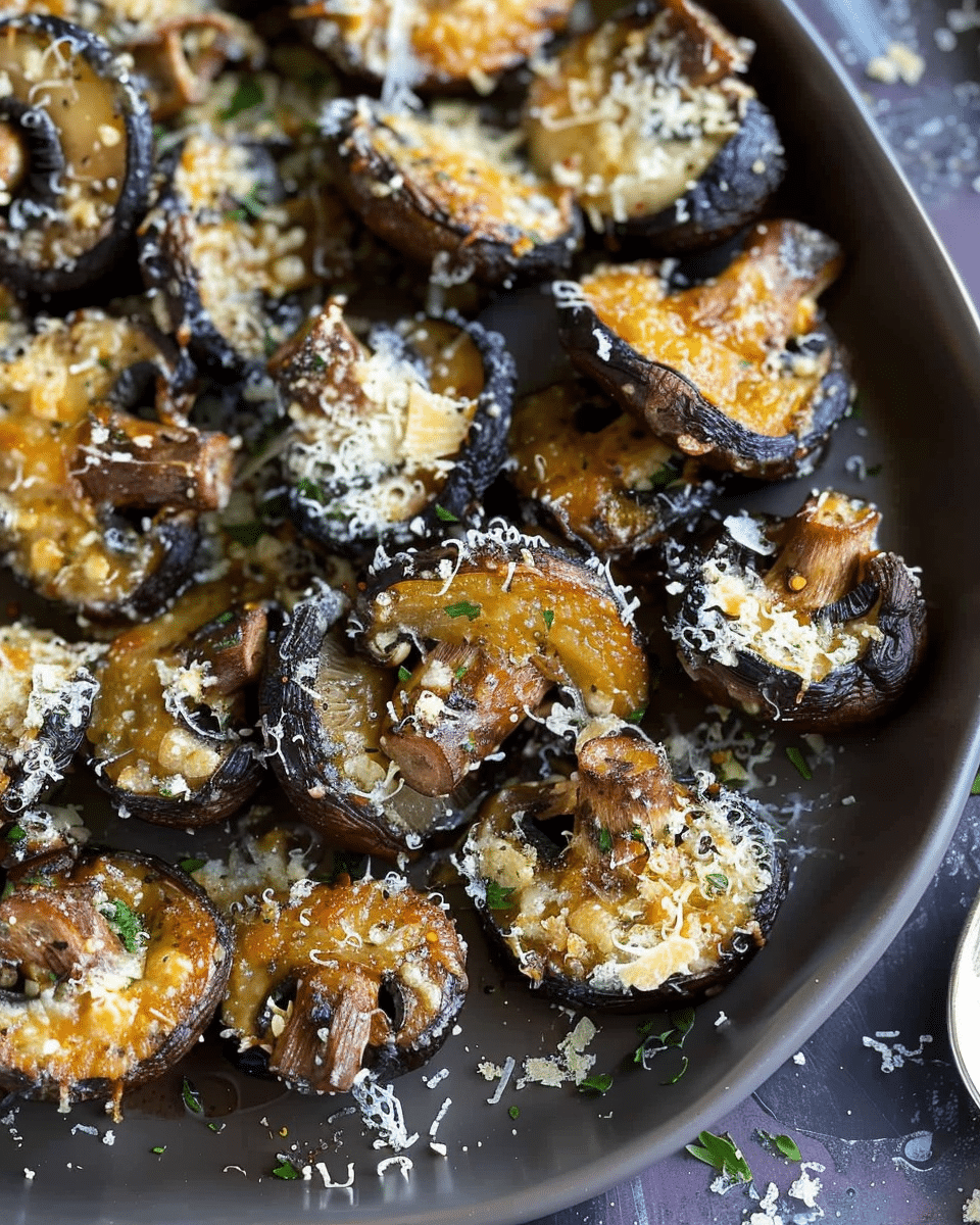 Easy Parmesan Mushrooms