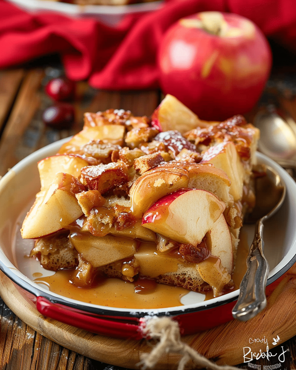 Caramel Apple Bread Pudding