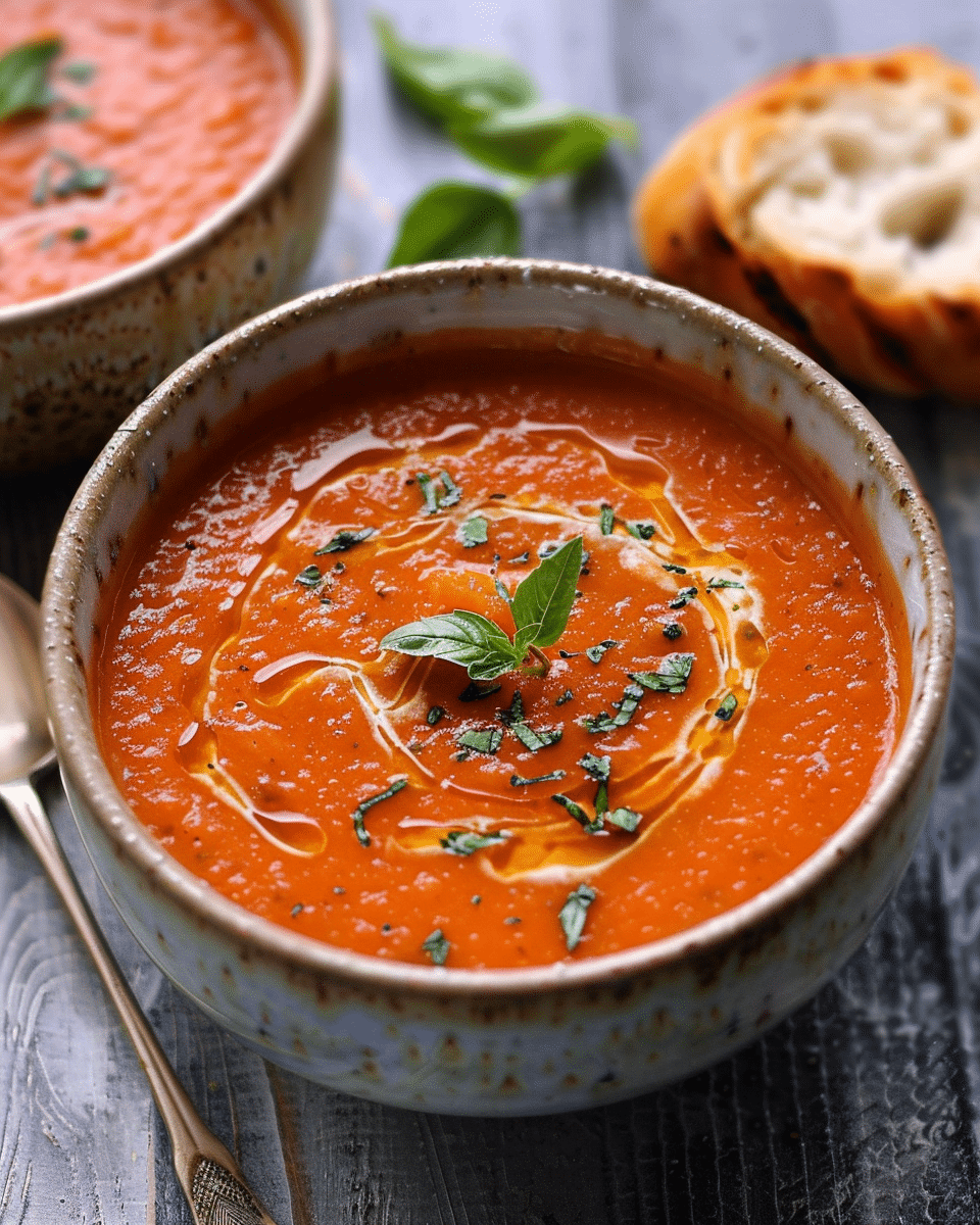 15-Minute Creamy Tomato Soup (Vegan)