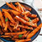 Air Fryer Cinnamon Maple Glazed Carrot Fries