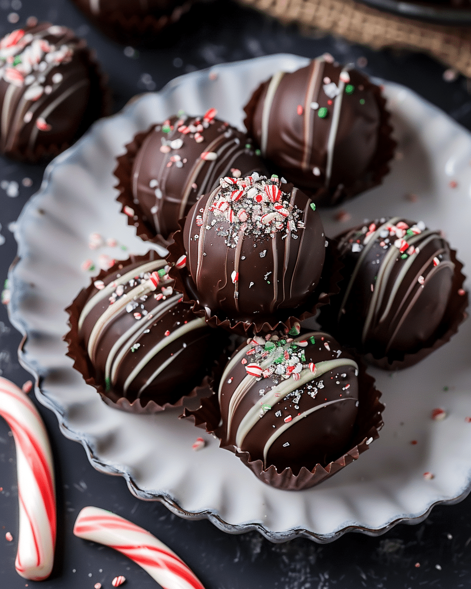 5‑Ingredient Peppermint Chocolate Truffles