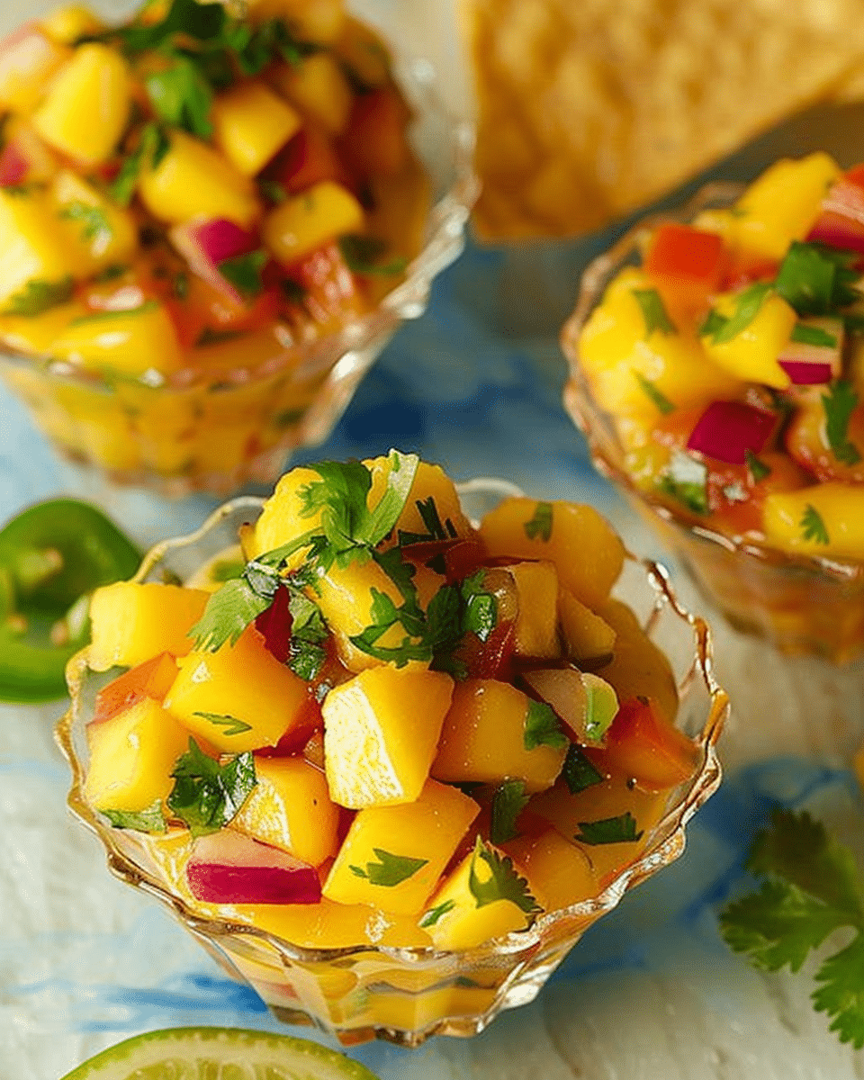 Mango Salsa Mini Cups