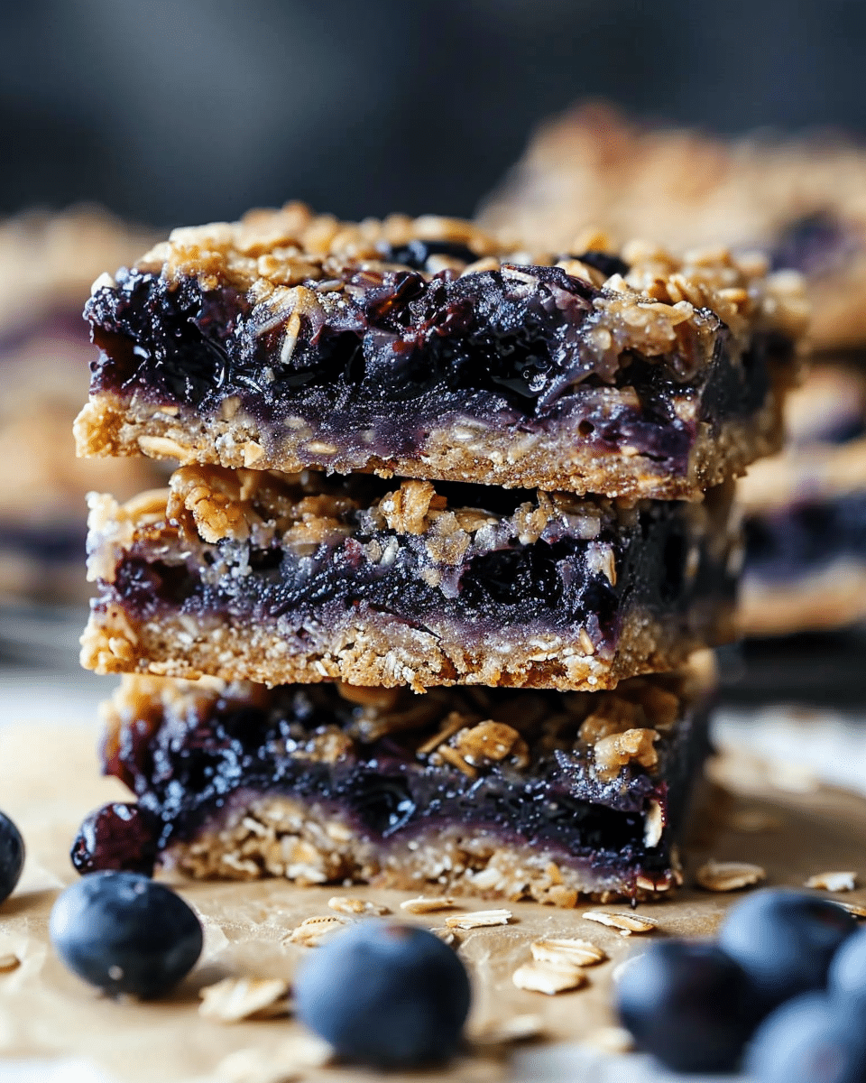 Blueberry Almond Oat Bars