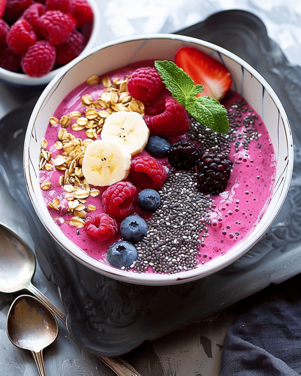 Berry Smoothie Bowl with Yogurt
