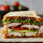 Turkey Avocado Club Sandwich