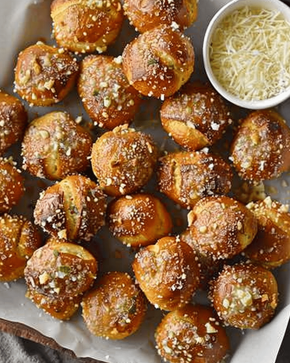Parmesan Garlic Pretzel Bites