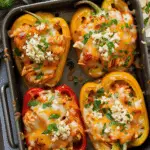 Buffalo Chicken Stuffed Peppers