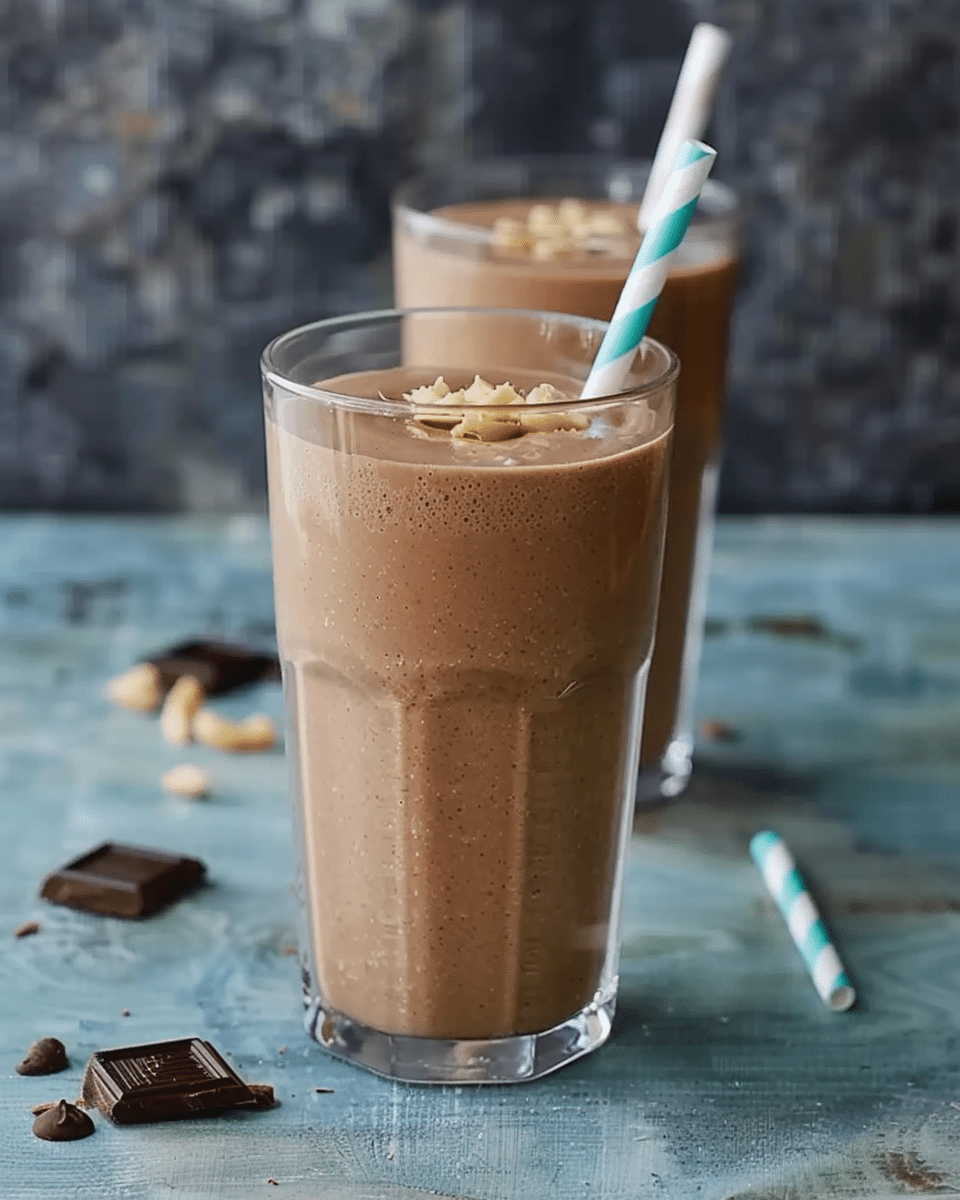 Chocolate Banana Peanut Butter Protein Shake
