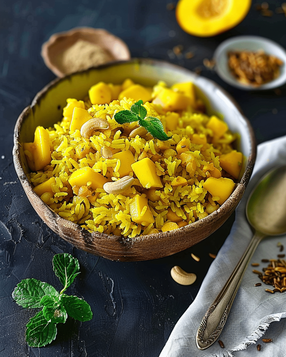 Mango and Turmeric Brown Rice
