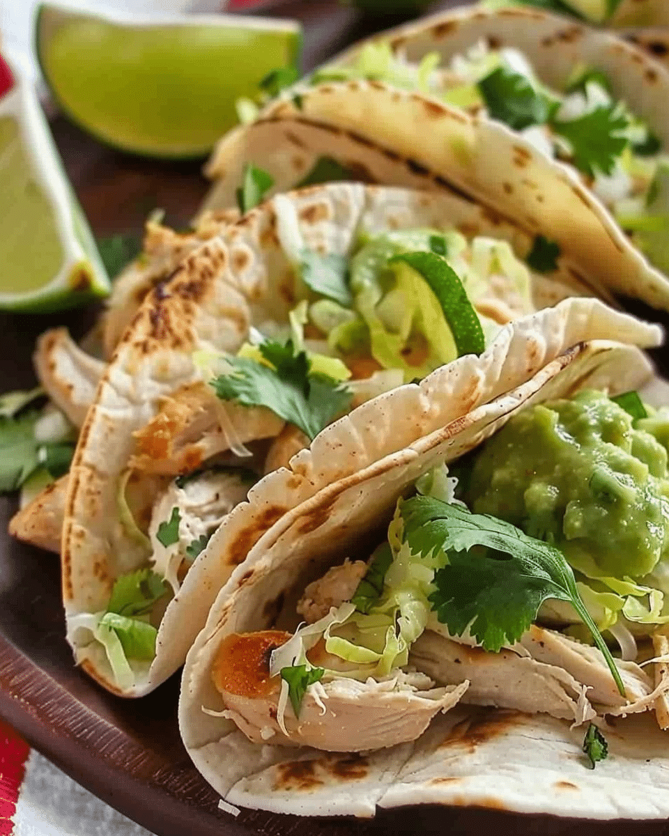 Lime Chicken Soft Tacos