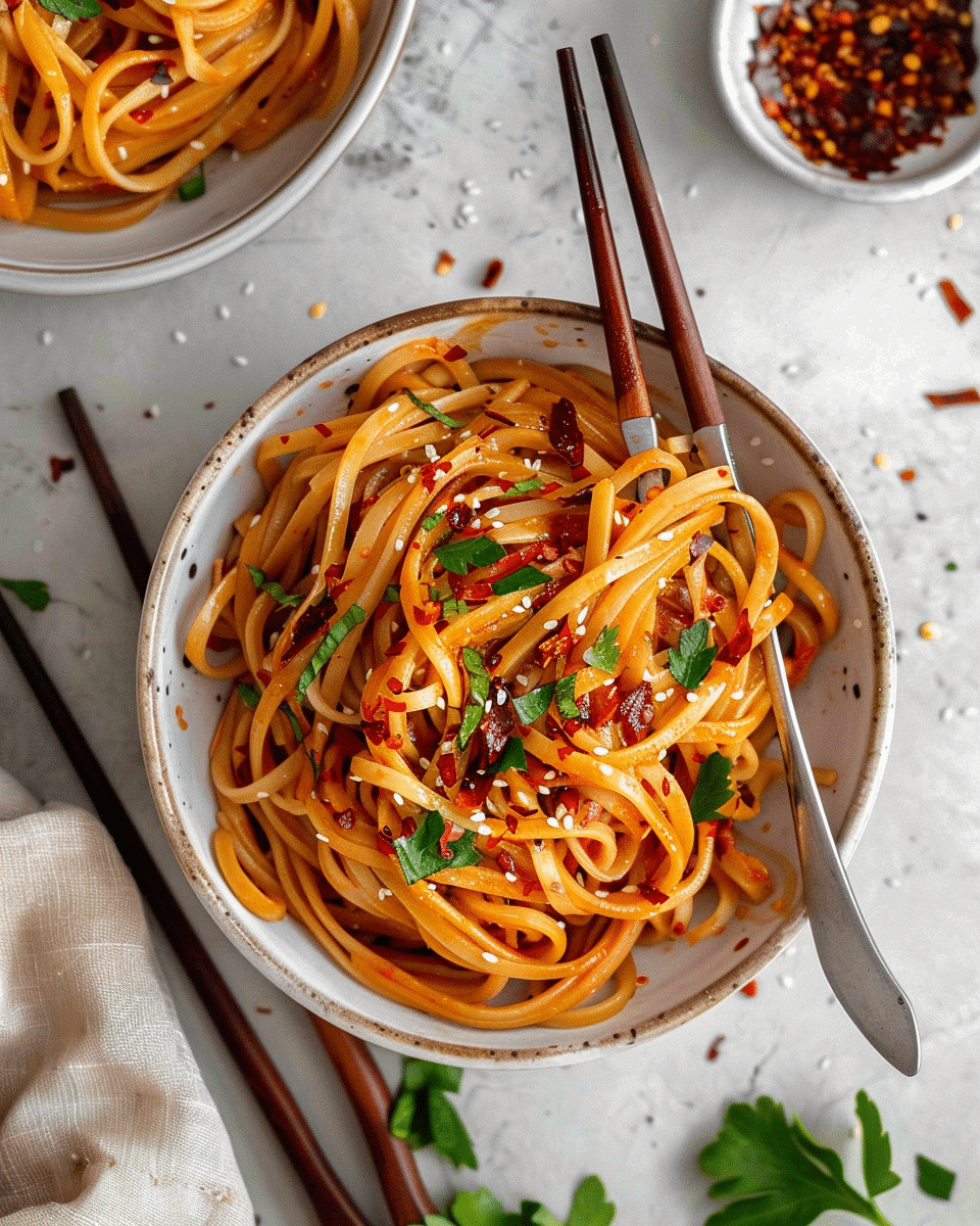 Spicy Chili Garlic Noodles