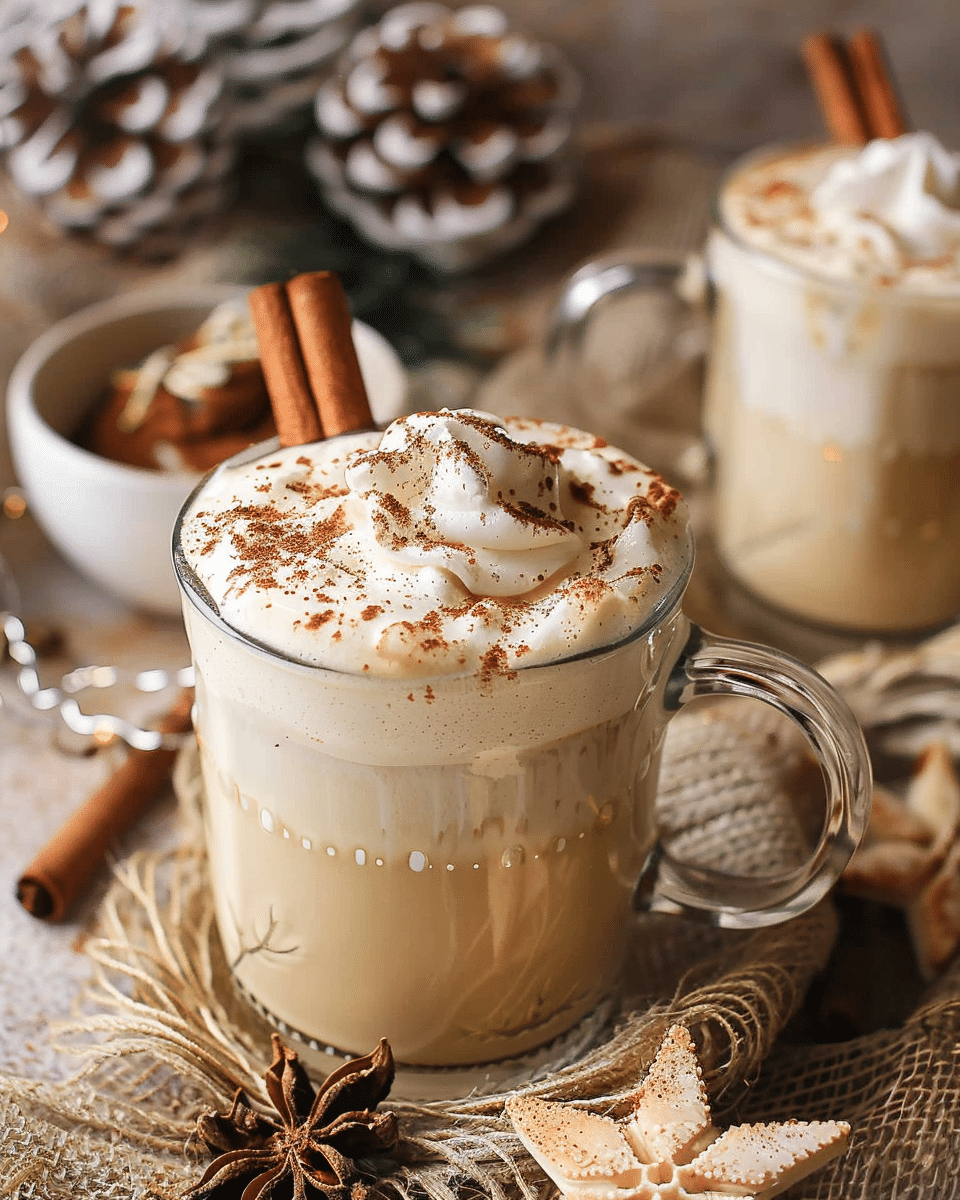 Cozy Eggnog Latte