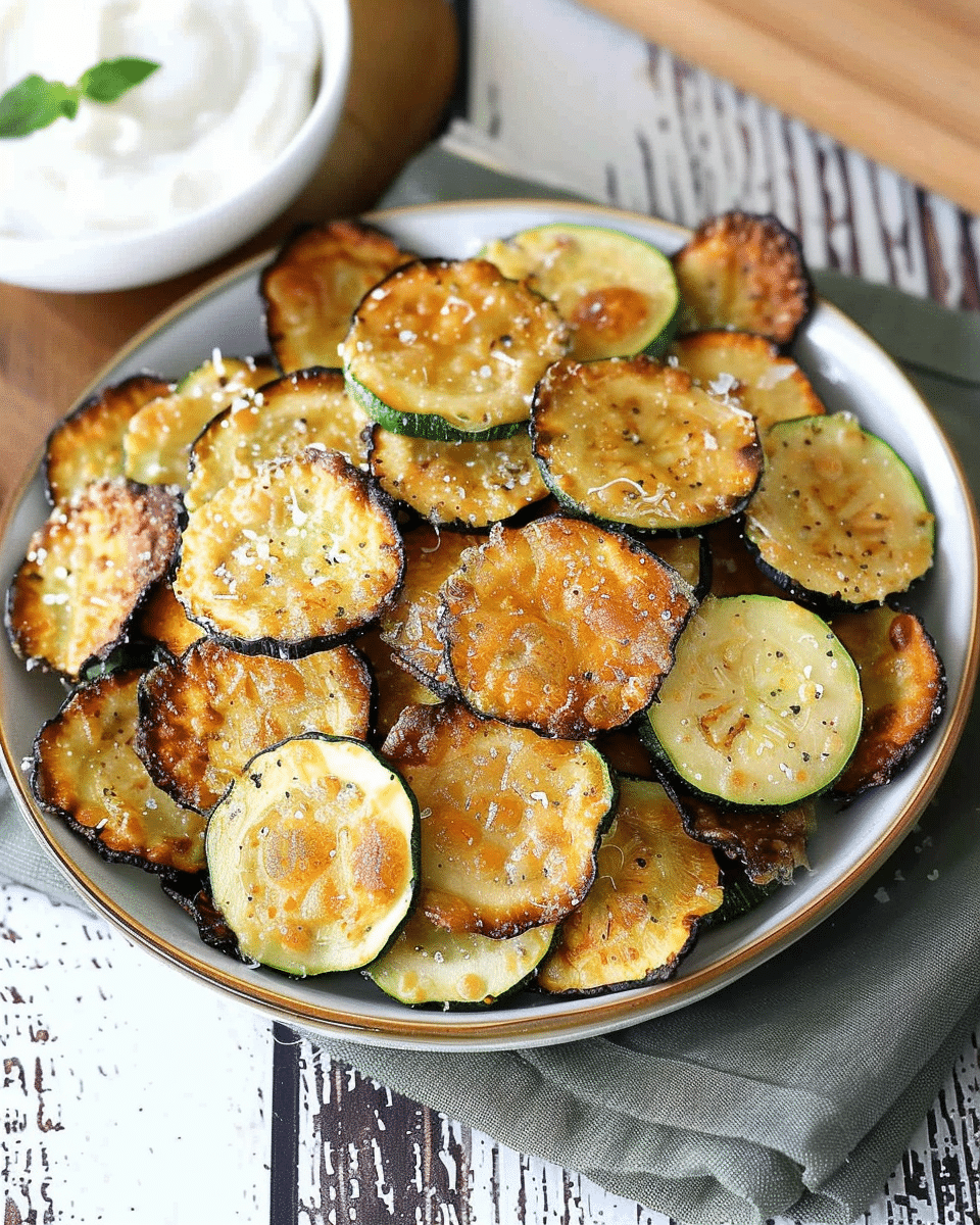 Crispy Baked Zucchini Chips