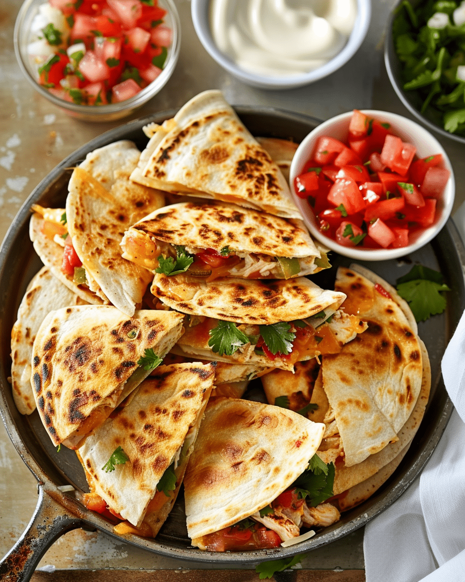 Mini Chicken Quesadillas