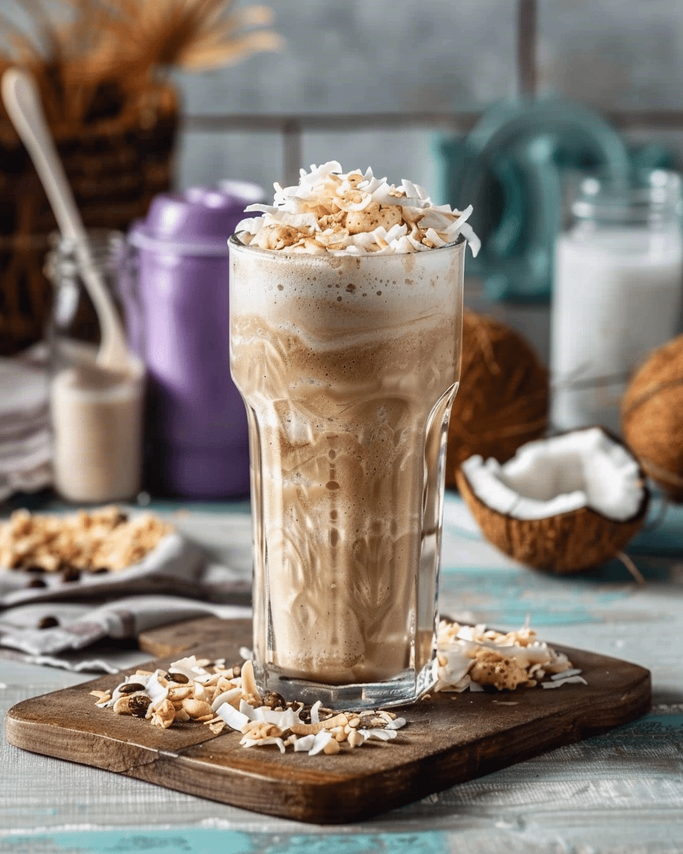 Coconut‑Coffee Frappe