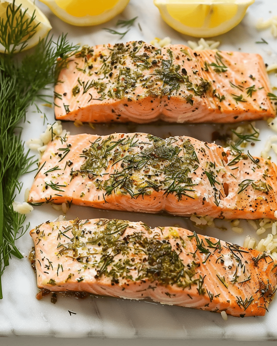 Salmon with Lemon and Dill