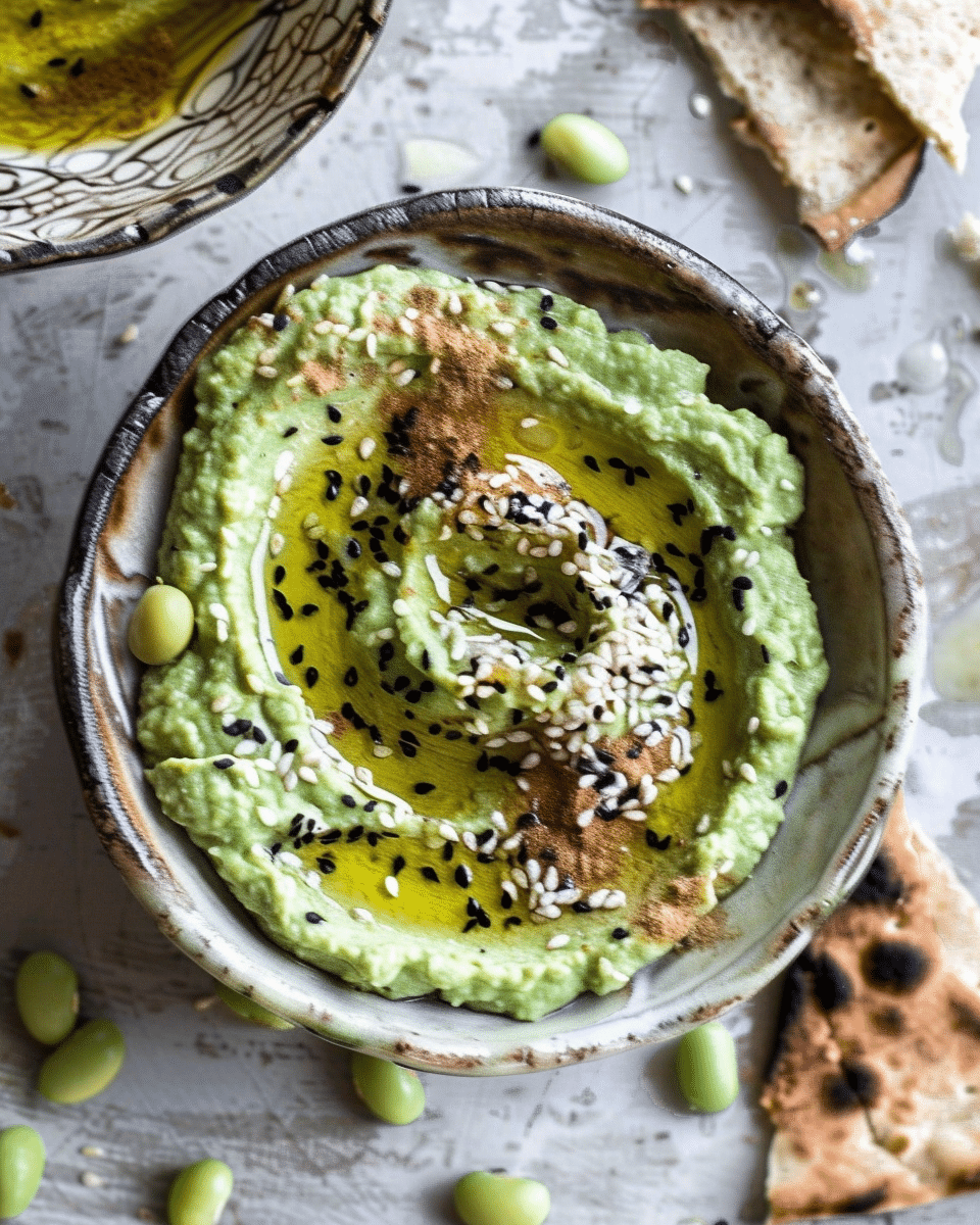 Sesame Edamame Hummus