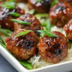 Miso‑Glazed Meatball Sliders