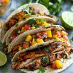Blackened Chicken Tacos with Mango Habanero Salsa