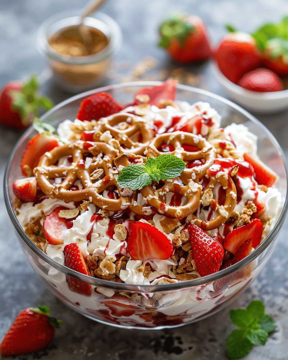 Strawberry Pretzel Salad