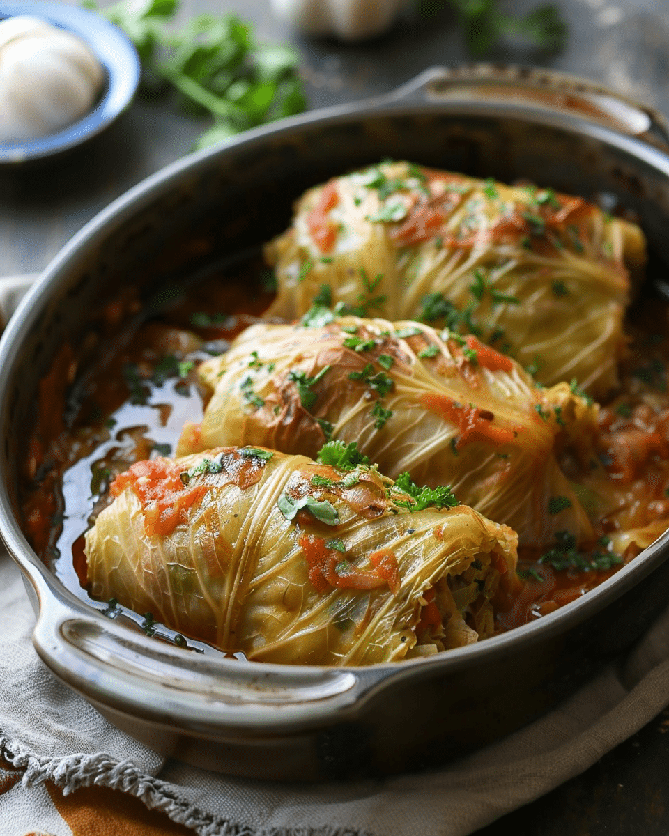 Kohlrouladen (German Stuffed Cabbage Rolls)