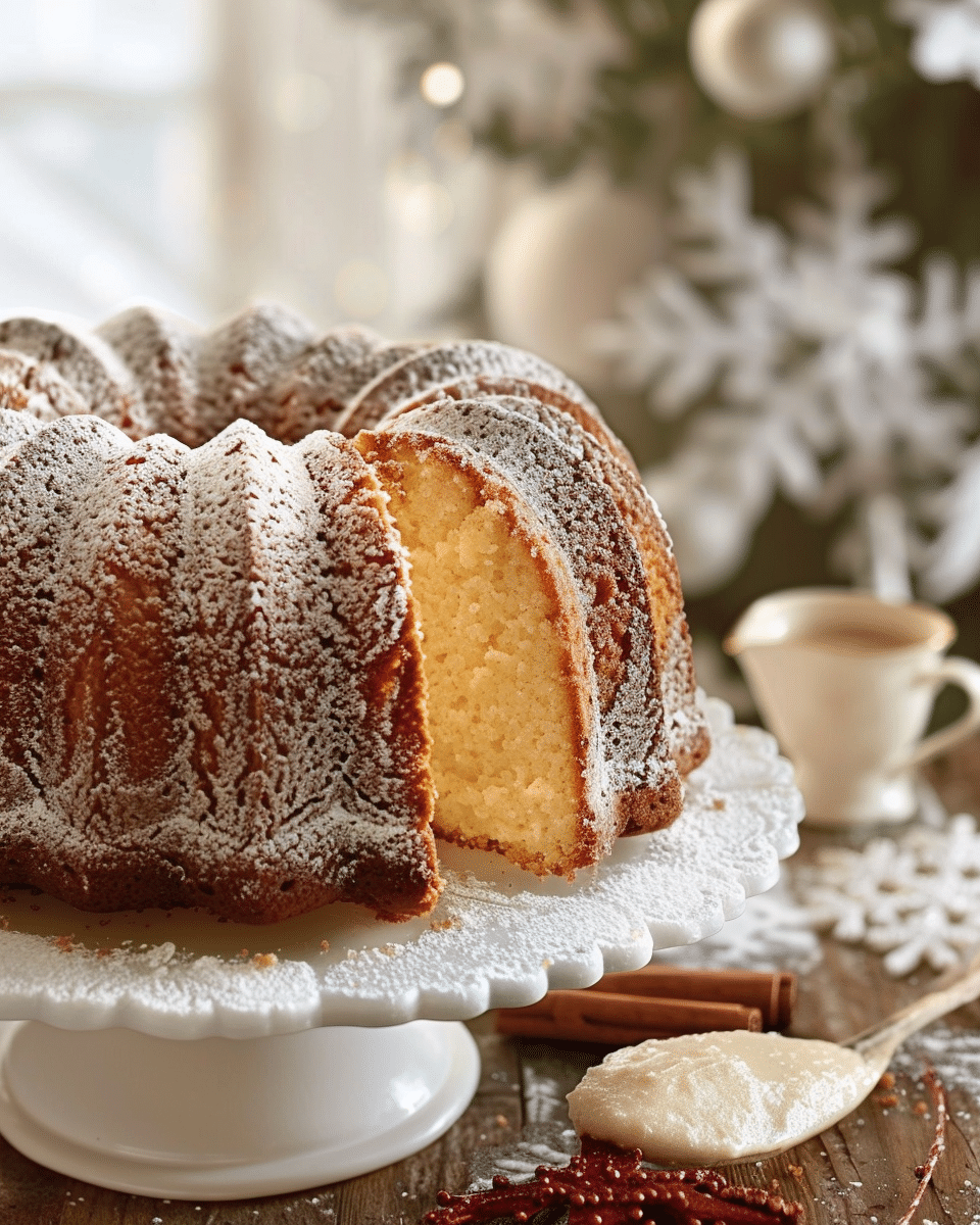 Eggnog Pound Cake
