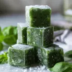 How to Freeze Basil (Basil Cubes)
