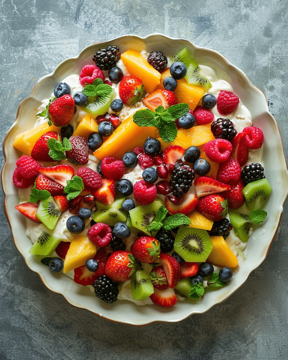 Delightfully Creamy Fruit Salad