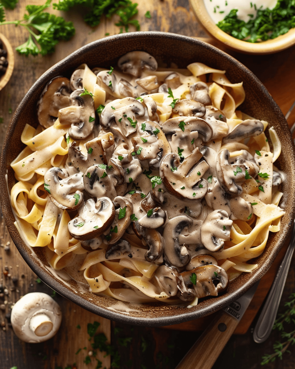 Mushroom Stroganoff Recipe