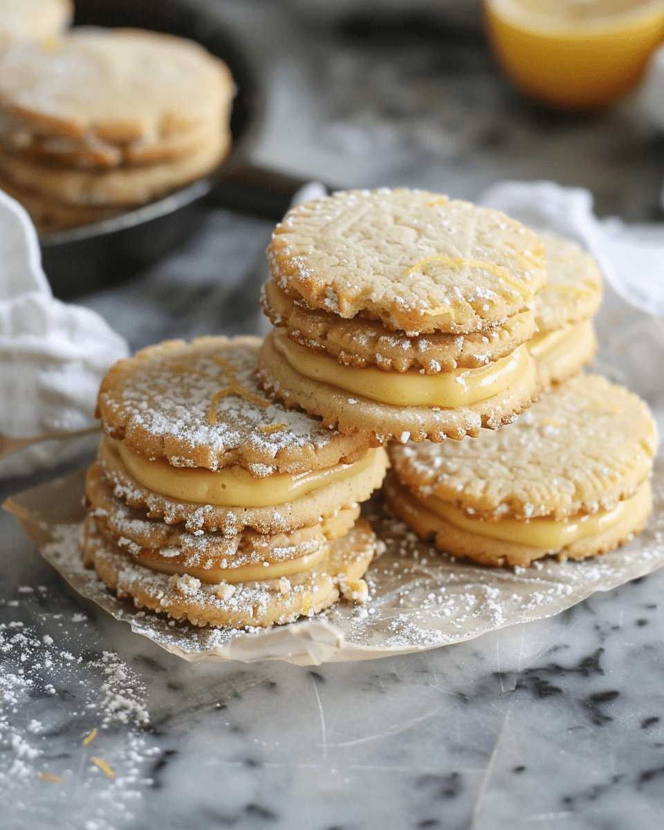 Lemon Sandwich Cookies With Lemon Curd (Vegan, Gluten‑Free)