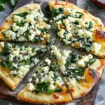 Spinach and Feta Flatbread Pizza