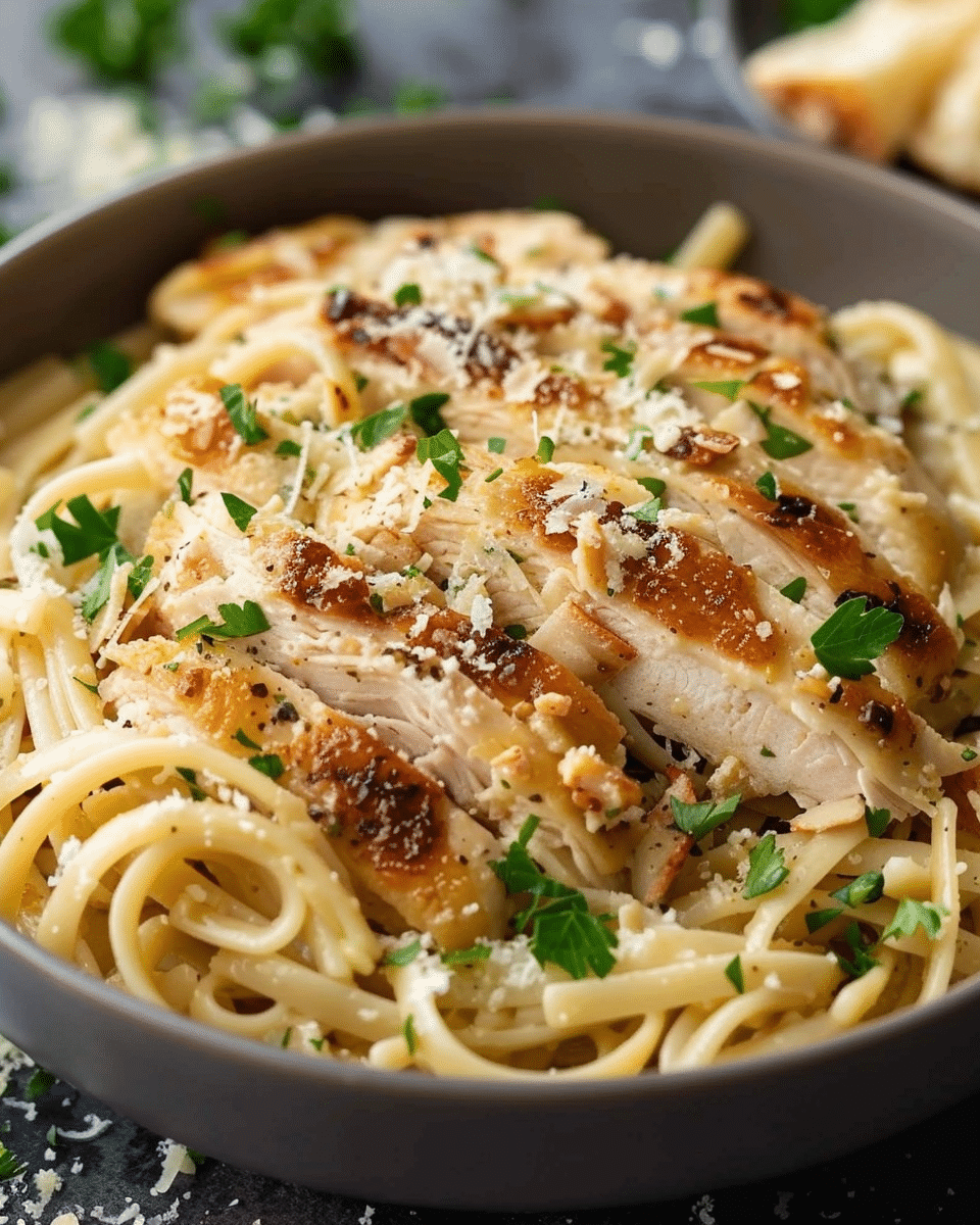 Chicken Garlic Parmesan Pasta